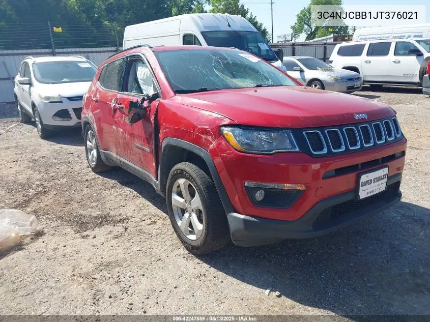 2018 Jeep Compass Latitude Fwd VIN: 3C4NJCBB1JT376021 Lot: 42247559
