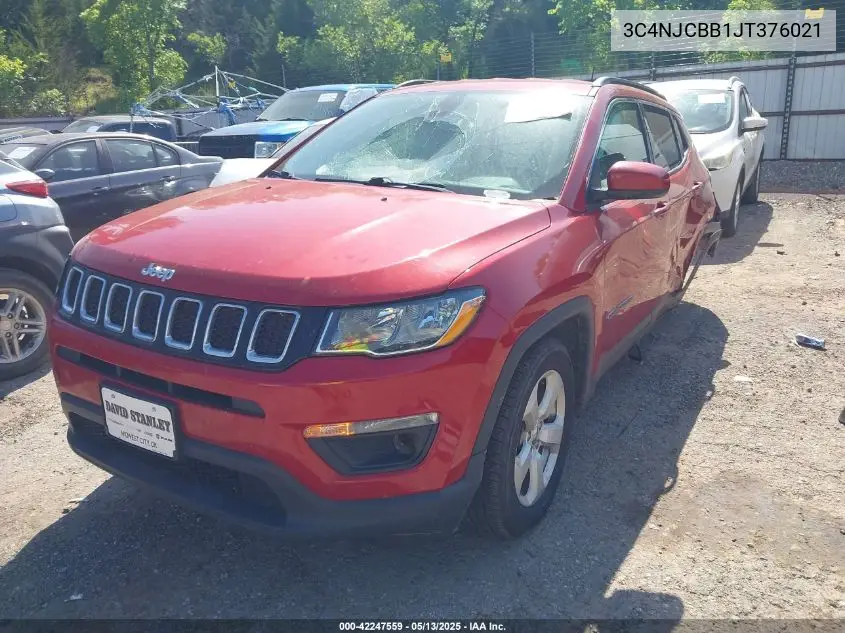 2018 Jeep Compass Latitude Fwd VIN: 3C4NJCBB1JT376021 Lot: 42247559