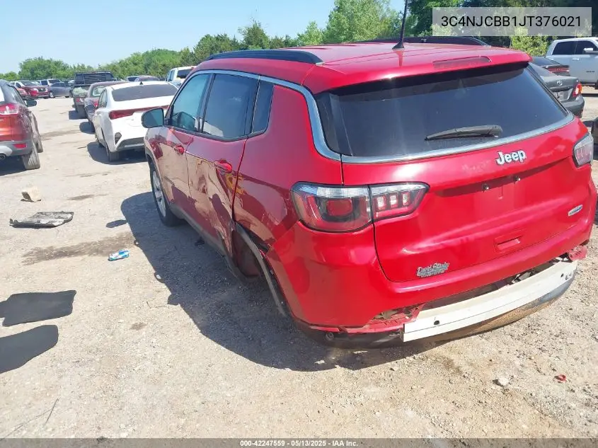 2018 Jeep Compass Latitude Fwd VIN: 3C4NJCBB1JT376021 Lot: 42247559