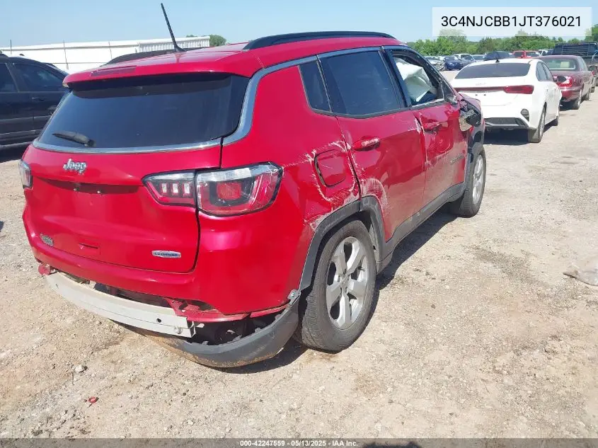2018 Jeep Compass Latitude Fwd VIN: 3C4NJCBB1JT376021 Lot: 42247559