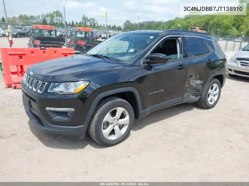 2018 Jeep Compass Latitude 4X4 VIN: 3C4NJDBB7JT138910 Lot: 42263788