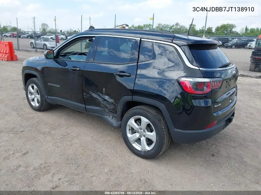 2018 Jeep Compass Latitude 4X4 VIN: 3C4NJDBB7JT138910 Lot: 42263788