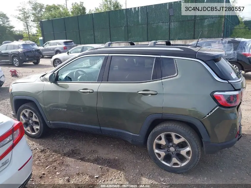 2018 Jeep Compass Limited 4X4 VIN: 3C4NJDCB5JT280557 Lot: 42589425