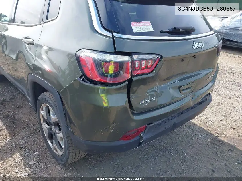 2018 Jeep Compass Limited 4X4 VIN: 3C4NJDCB5JT280557 Lot: 42589425
