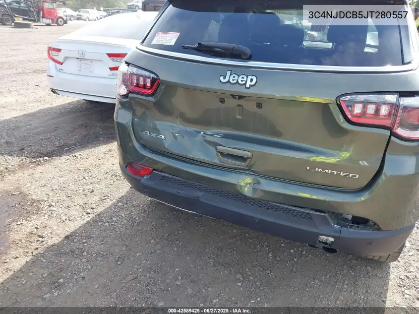 2018 Jeep Compass Limited 4X4 VIN: 3C4NJDCB5JT280557 Lot: 42589425