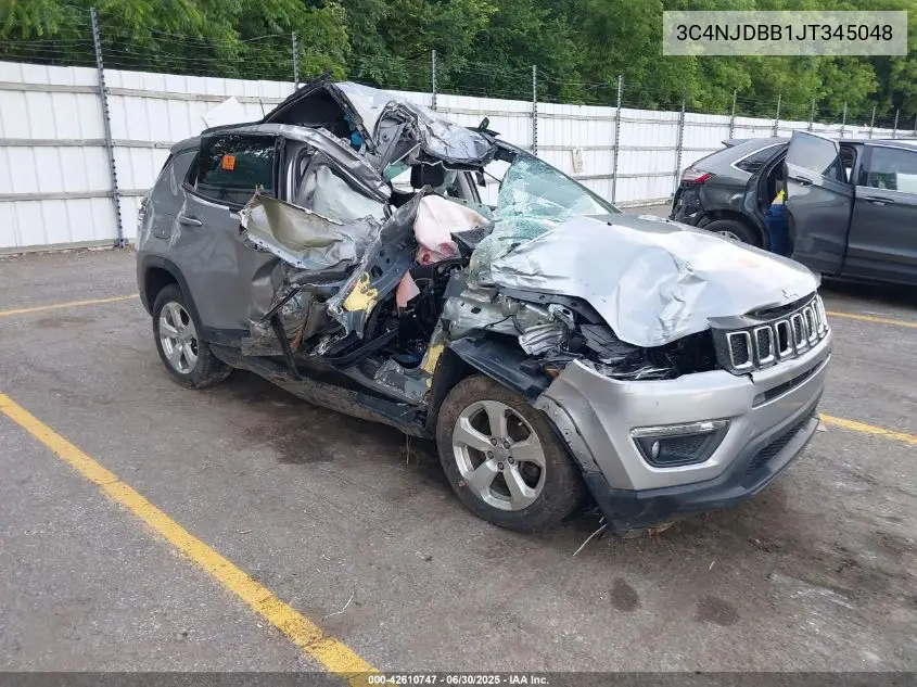 2018 Jeep Compass Latitude 4X4 VIN: 3C4NJDBB1JT345048 Lot: 42610747