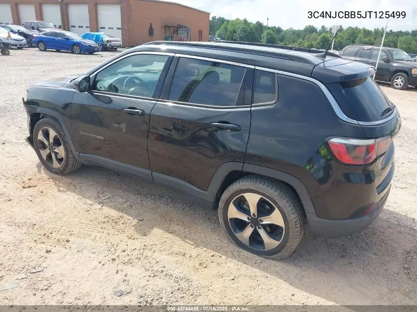 2018 Jeep Compass Latitude Fwd VIN: 3C4NJCBB5JT125499 Lot: 42744455