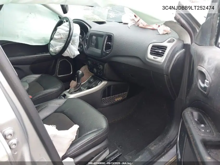 2020 Jeep Compass Latitude 4X4 VIN: 3C4NJDBB9LT252474 Lot: 42245000