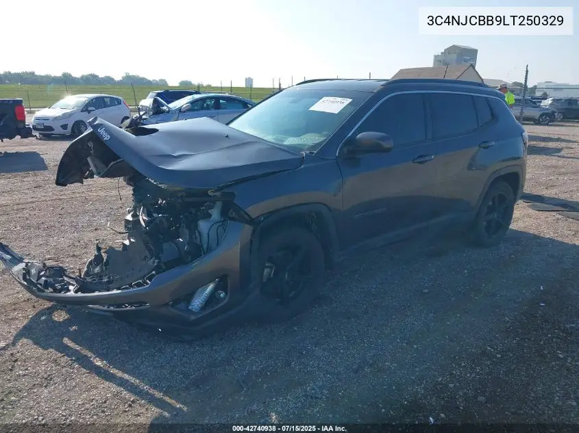 2020 Jeep Compass Latitude Fwd VIN: 3C4NJCBB9LT250329 Lot: 42740938