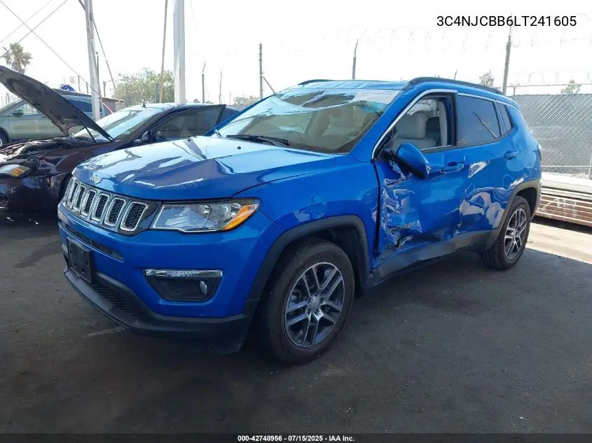 2020 Jeep Compass Sun And Safety Fwd VIN: 3C4NJCBB6LT241605 Lot: 42748956