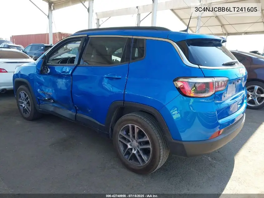 2020 Jeep Compass Sun And Safety Fwd VIN: 3C4NJCBB6LT241605 Lot: 42748956