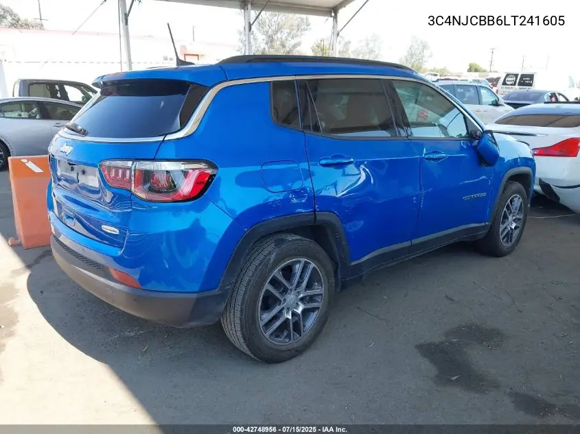 2020 Jeep Compass Sun And Safety Fwd VIN: 3C4NJCBB6LT241605 Lot: 42748956
