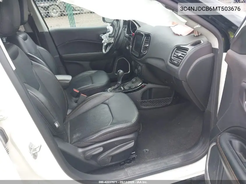 2021 Jeep Compass Limited 4X4 VIN: 3C4NJDCB6MT503676 Lot: 42237071