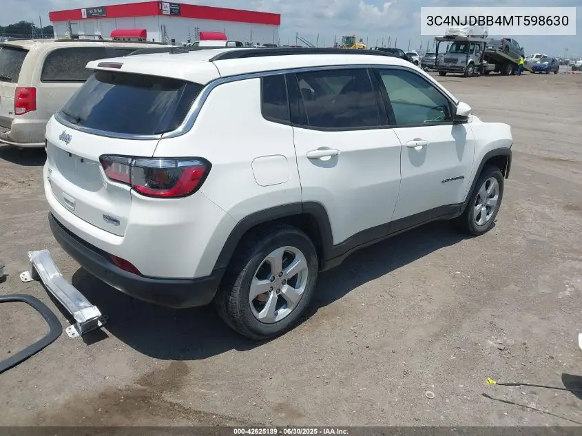2021 Jeep Compass Latitude VIN: 3C4NJDBB4MT598630 Lot: 42625189