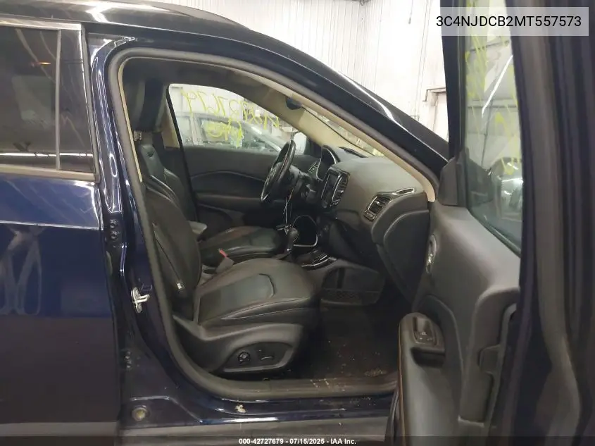 2021 Jeep Compass Limited 4X4 VIN: 3C4NJDCB2MT557573 Lot: 42727679