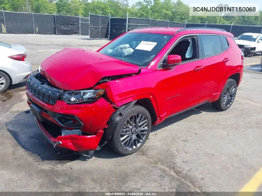 2022 Jeep Compass (Red) Edition 4X4 VIN: 3C4NJDCB1NT150068 Lot: 41998953