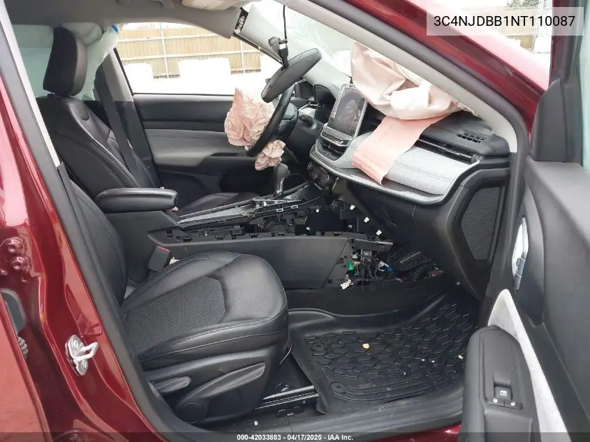 2022 Jeep Compass Latitude 4X4 VIN: 3C4NJDBB1NT110087 Lot: 42033883