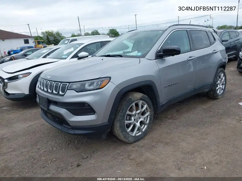 2022 Jeep Compass Latitude Lux 4X4 VIN: 3C4NJDFB5NT112287 Lot: 42193240