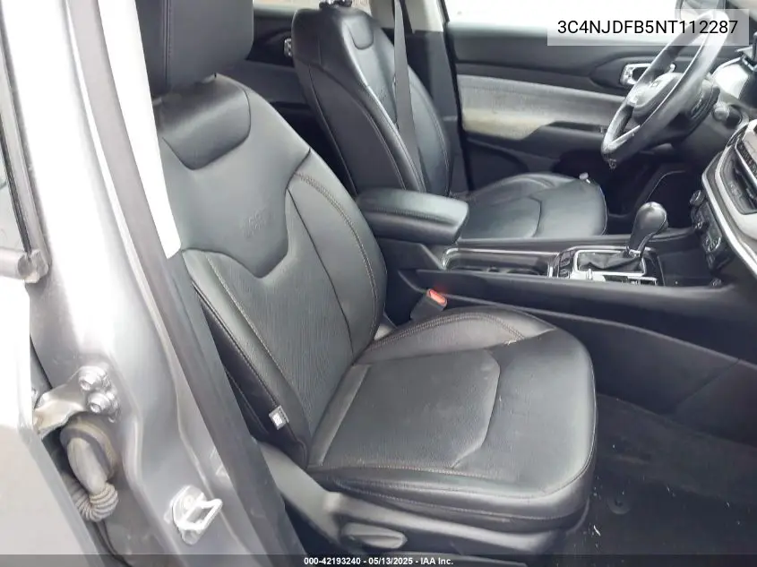 2022 Jeep Compass Latitude Lux 4X4 VIN: 3C4NJDFB5NT112287 Lot: 42193240