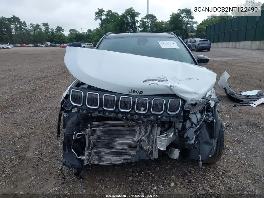 2022 Jeep Compass Limited 4X4 VIN: 3C4NJDCB2NT122490 Lot: 42655828