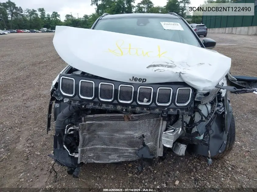 2022 Jeep Compass Limited 4X4 VIN: 3C4NJDCB2NT122490 Lot: 42655828