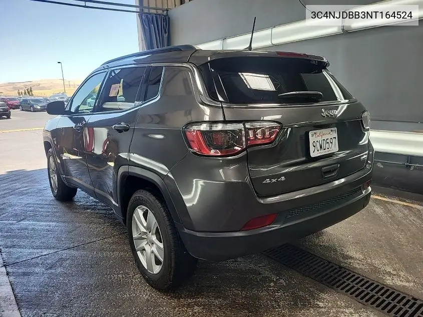 2022 Jeep Compass Latitude 4X4 VIN: 3C4NJDBB3NT164524 Lot: 42678001