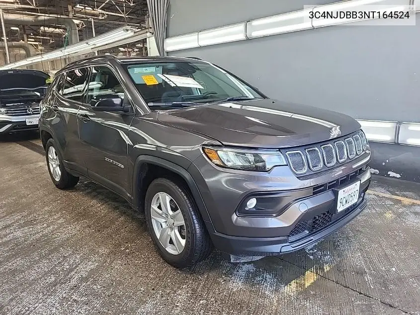 2022 Jeep Compass Latitude 4X4 VIN: 3C4NJDBB3NT164524 Lot: 42678001