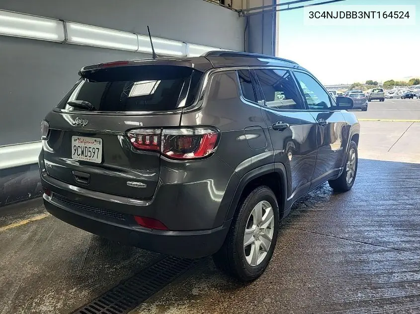 2022 Jeep Compass Latitude 4X4 VIN: 3C4NJDBB3NT164524 Lot: 42678001