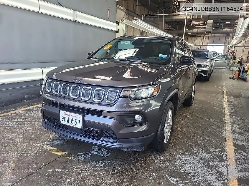 2022 Jeep Compass Latitude 4X4 VIN: 3C4NJDBB3NT164524 Lot: 42678001