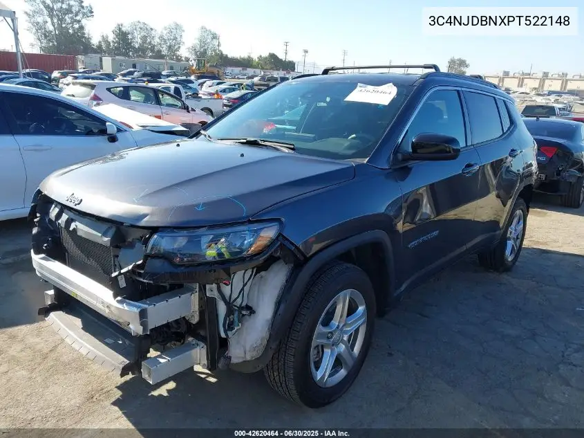 2023 Jeep Compass Latitude 4X4 VIN: 3C4NJDBNXPT522148 Lot: 42620464