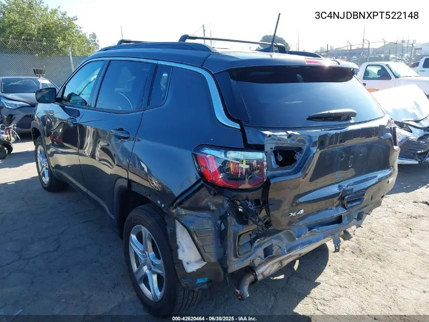 2023 Jeep Compass Latitude 4X4 VIN: 3C4NJDBNXPT522148 Lot: 42620464