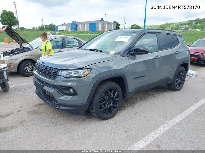 2024 Jeep Compass Latitude 4X4 VIN: 3C4NJDBN4RT578170 Lot: 42237990