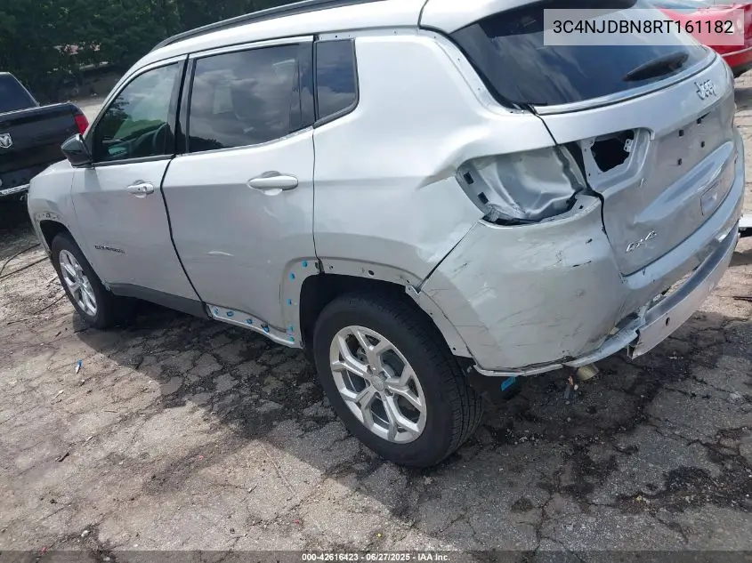 2024 Jeep Compass Latitude 4X4 VIN: 3C4NJDBN8RT161182 Lot: 42616423