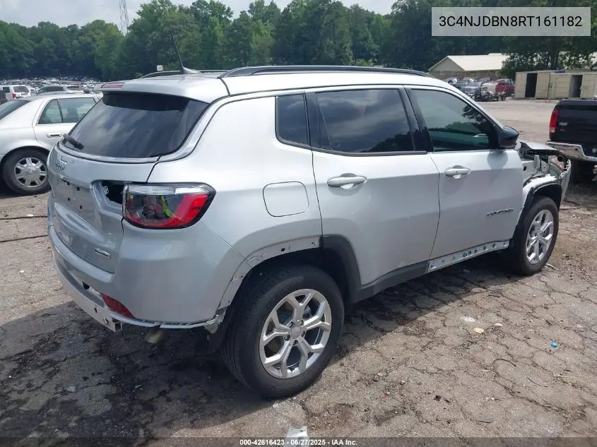 2024 Jeep Compass Latitude 4X4 VIN: 3C4NJDBN8RT161182 Lot: 42616423