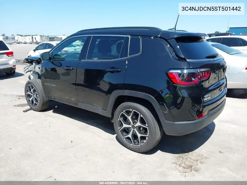 2025 Jeep Compass Limited 4X4 VIN: 3C4NJDCN5ST501442 Lot: 42595950