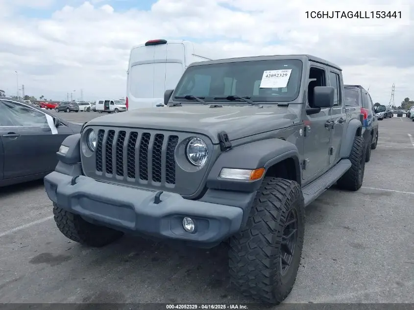 2020 Jeep Gladiator Sport S 4X4 VIN: 1C6HJTAG4LL153441 Lot: 42052329