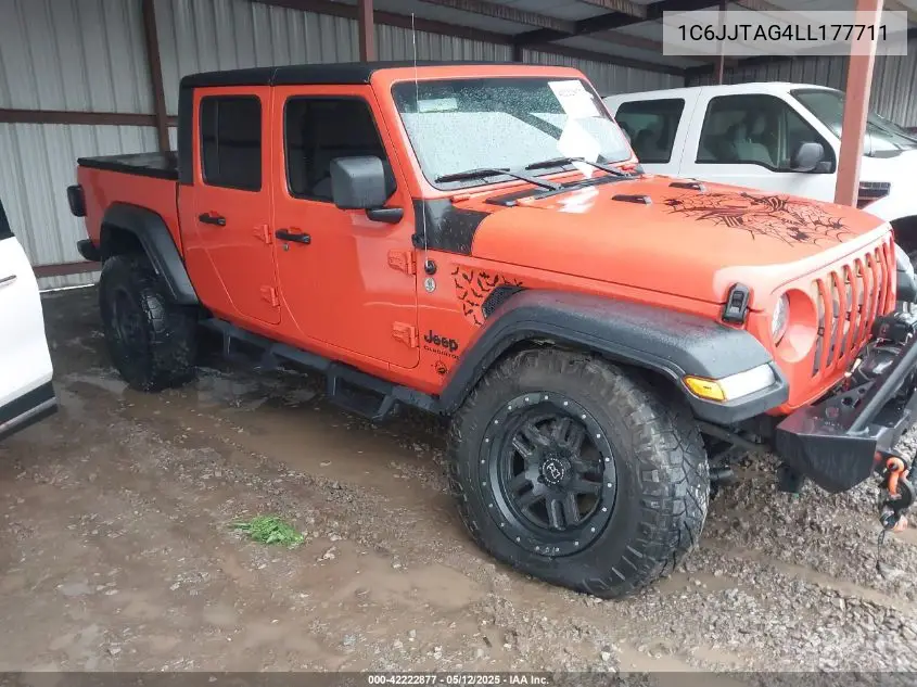 2020 Jeep Gladiator Sport S 4X4 VIN: 1C6JJTAG4LL177711 Lot: 42222877
