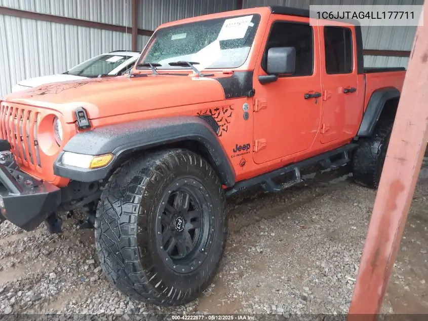 2020 Jeep Gladiator Sport S 4X4 VIN: 1C6JJTAG4LL177711 Lot: 42222877