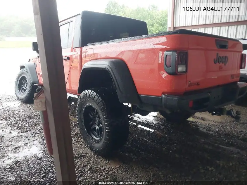 2020 Jeep Gladiator Sport S 4X4 VIN: 1C6JJTAG4LL177711 Lot: 42222877