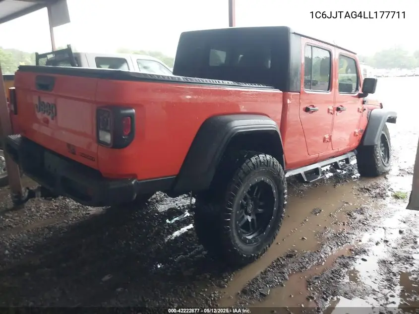 2020 Jeep Gladiator Sport S 4X4 VIN: 1C6JJTAG4LL177711 Lot: 42222877