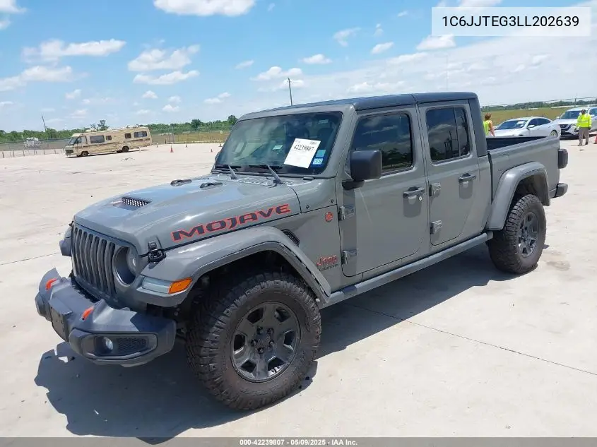 2020 Jeep Gladiator Mojave 4X4 VIN: 1C6JJTEG3LL202639 Lot: 42239807