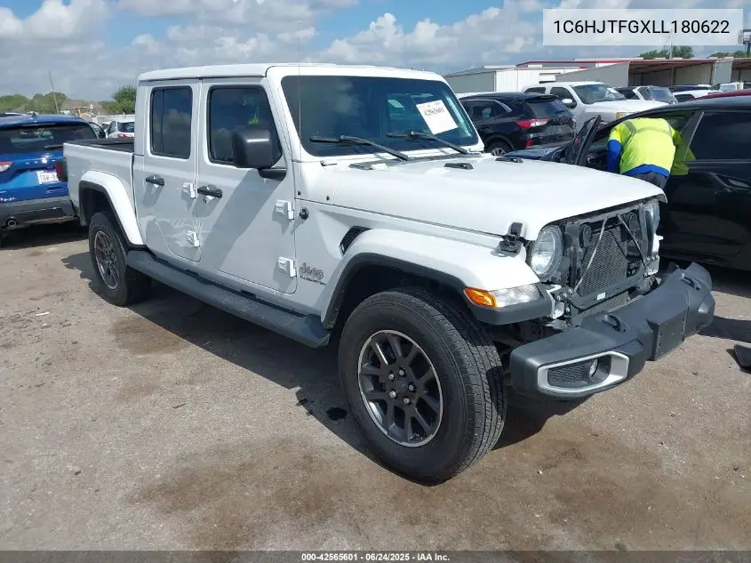 2020 Jeep Gladiator Overland 4X4 VIN: 1C6HJTFGXLL180622 Lot: 42565601