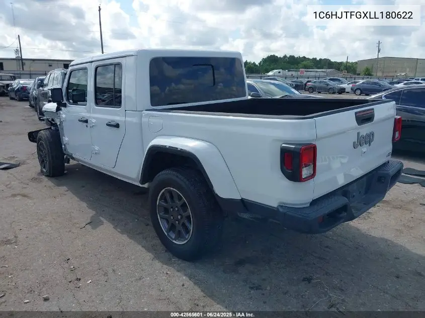 2020 Jeep Gladiator Overland 4X4 VIN: 1C6HJTFGXLL180622 Lot: 42565601