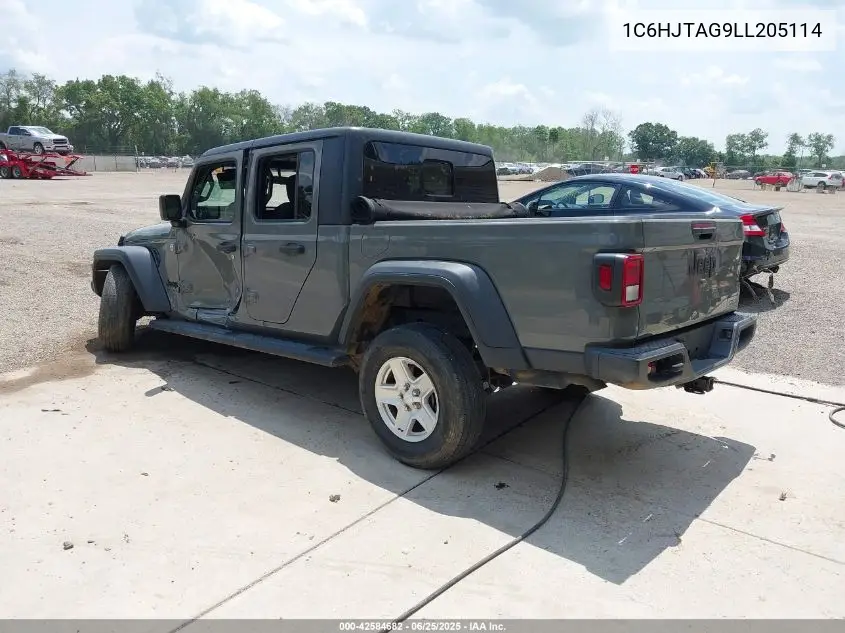 2020 Jeep Gladiator Sport S 4X4 VIN: 1C6HJTAG9LL205114 Lot: 42584682