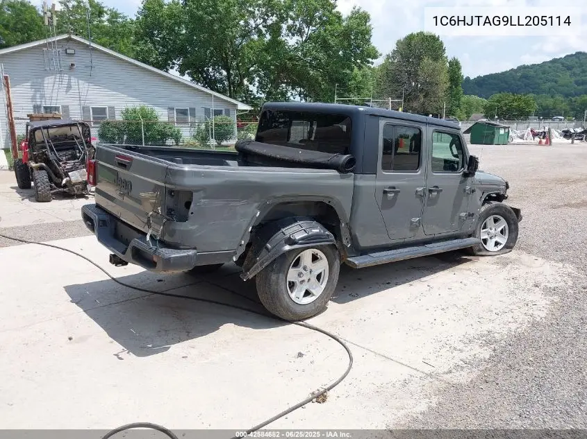 2020 Jeep Gladiator Sport S 4X4 VIN: 1C6HJTAG9LL205114 Lot: 42584682