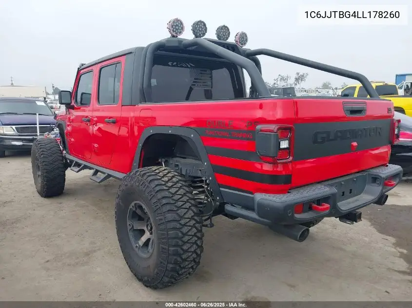 2020 Jeep Gladiator Rubicon 4X4 VIN: 1C6JJTBG4LL178260 Lot: 42602460