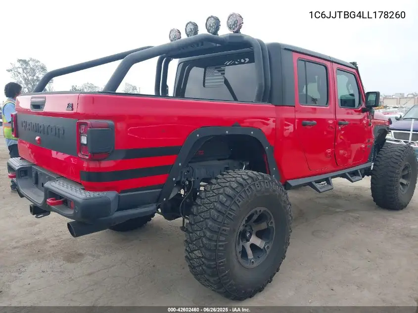 2020 Jeep Gladiator Rubicon 4X4 VIN: 1C6JJTBG4LL178260 Lot: 42602460