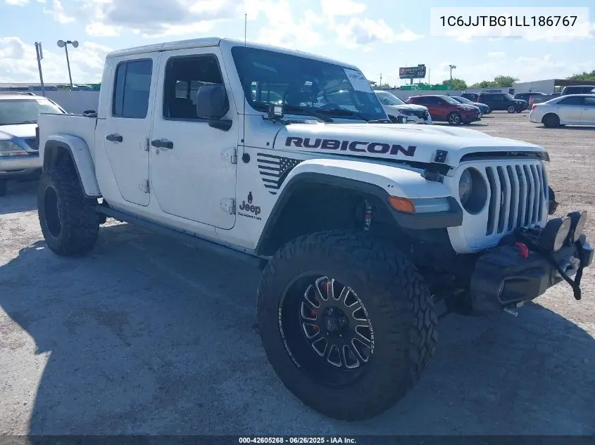2020 Jeep Gladiator Rubicon 4X4 VIN: 1C6JJTBG1LL186767 Lot: 42605268