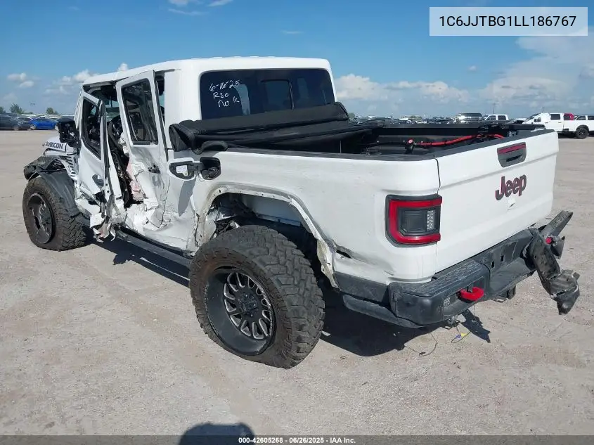 2020 Jeep Gladiator Rubicon 4X4 VIN: 1C6JJTBG1LL186767 Lot: 42605268