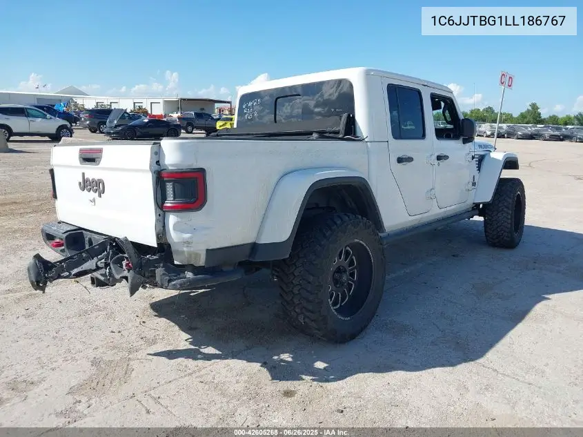 2020 Jeep Gladiator Rubicon 4X4 VIN: 1C6JJTBG1LL186767 Lot: 42605268